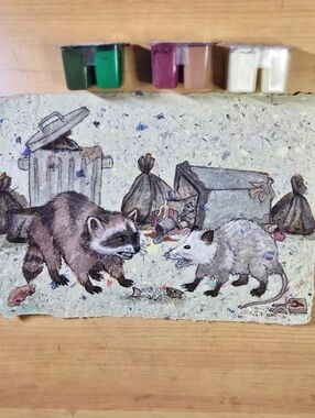 🎨 Rivals: Handmade Watercolour Gouache Painting
